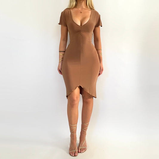 00s Slit Sleeve Dress