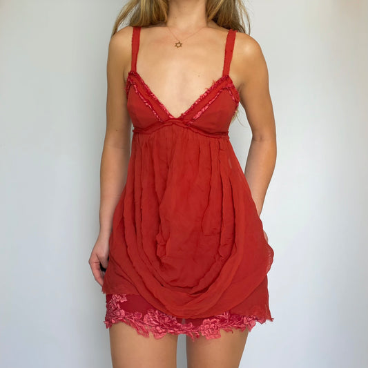 00s Mandalay Silk Mini Dress