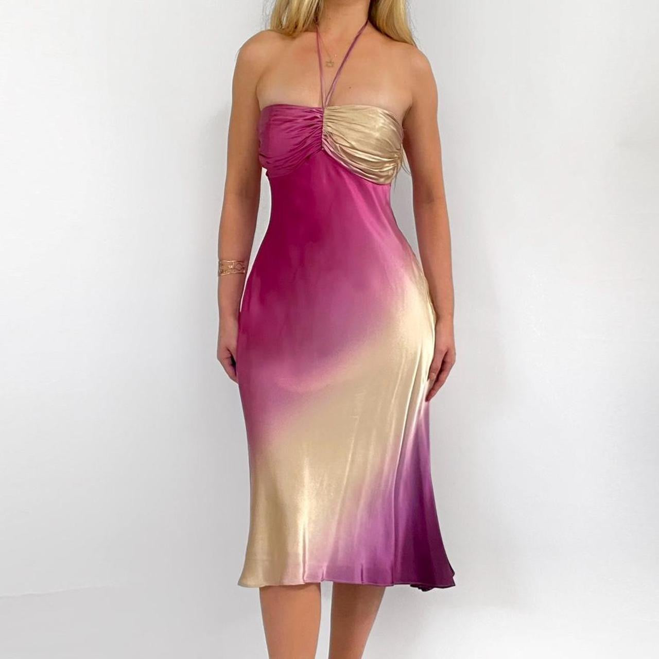 90s Ombre Silk Dress