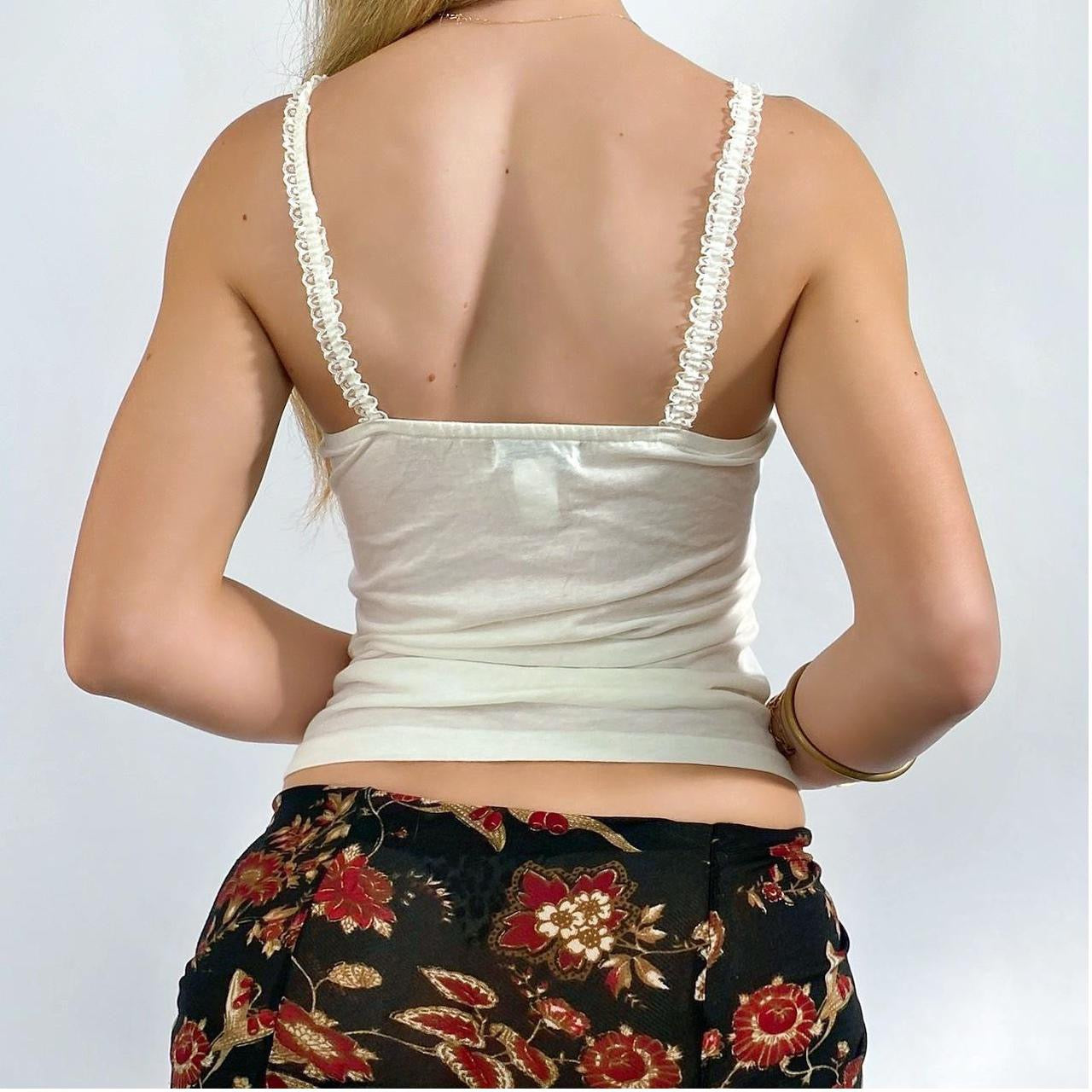 00s Ivory Beaded Tank