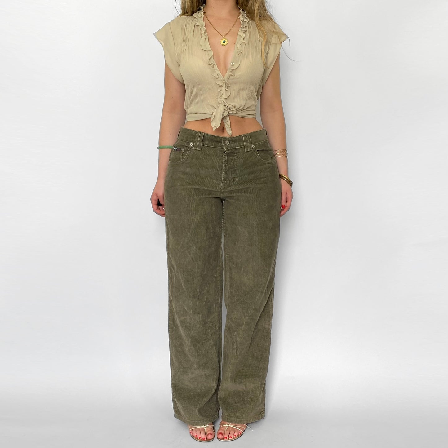 90’s Olive Corduroy Pants