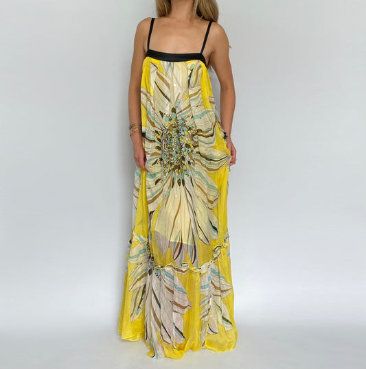 00s Bebe Beaded Silk Dress