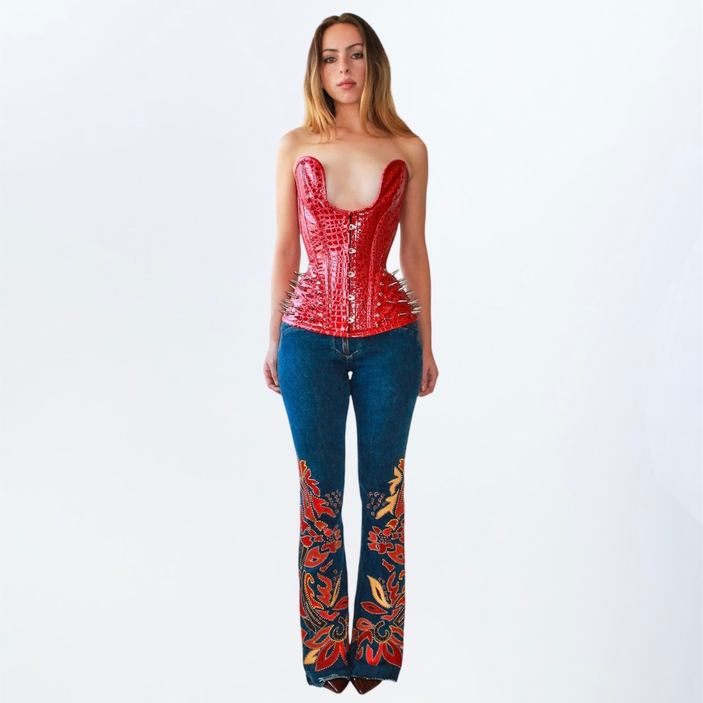 2000s Mandalay Beaded Jeans