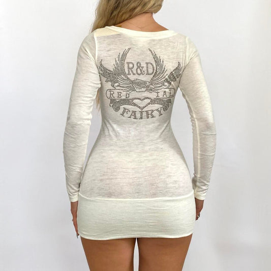 00s Bedazzled Fairy Mini Dress
