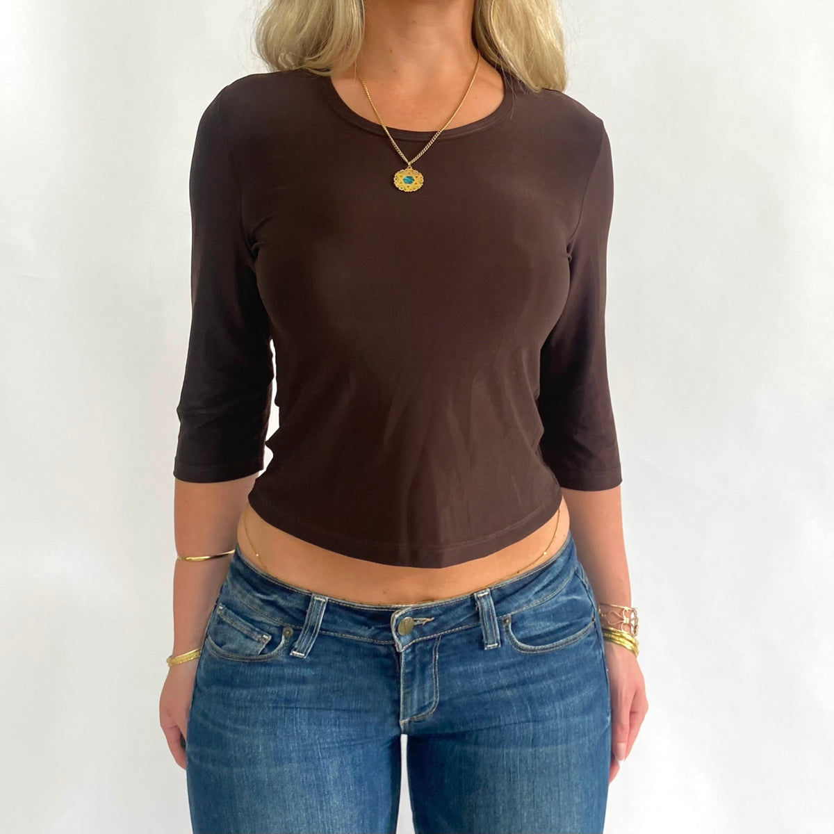 Early 2000s 3/4 sleeve top