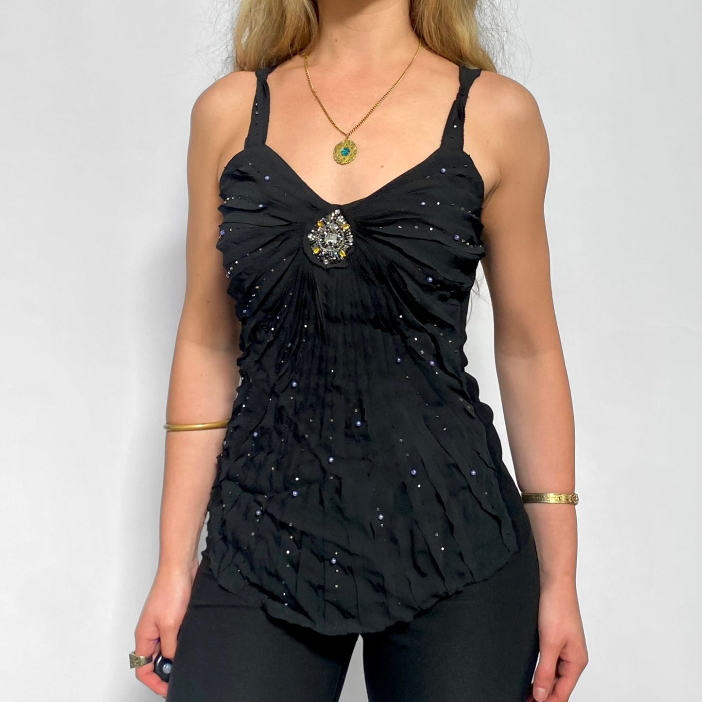 00s Beaded Layered Top