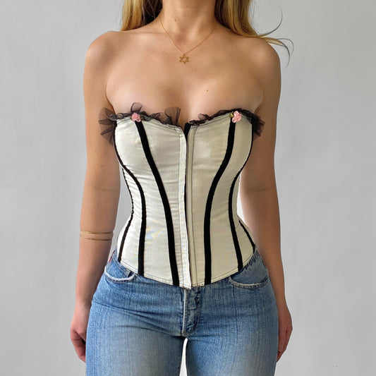 90’s Pearl Rose Corset