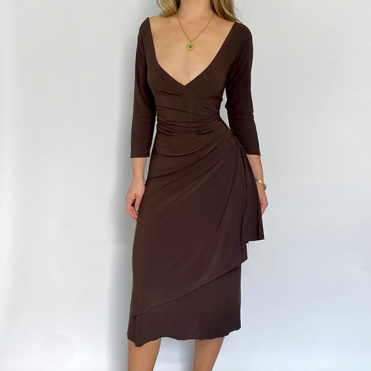 90’s Chocolate Midi Dress