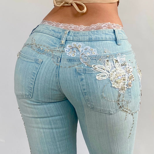00s Lace Beaded Capris