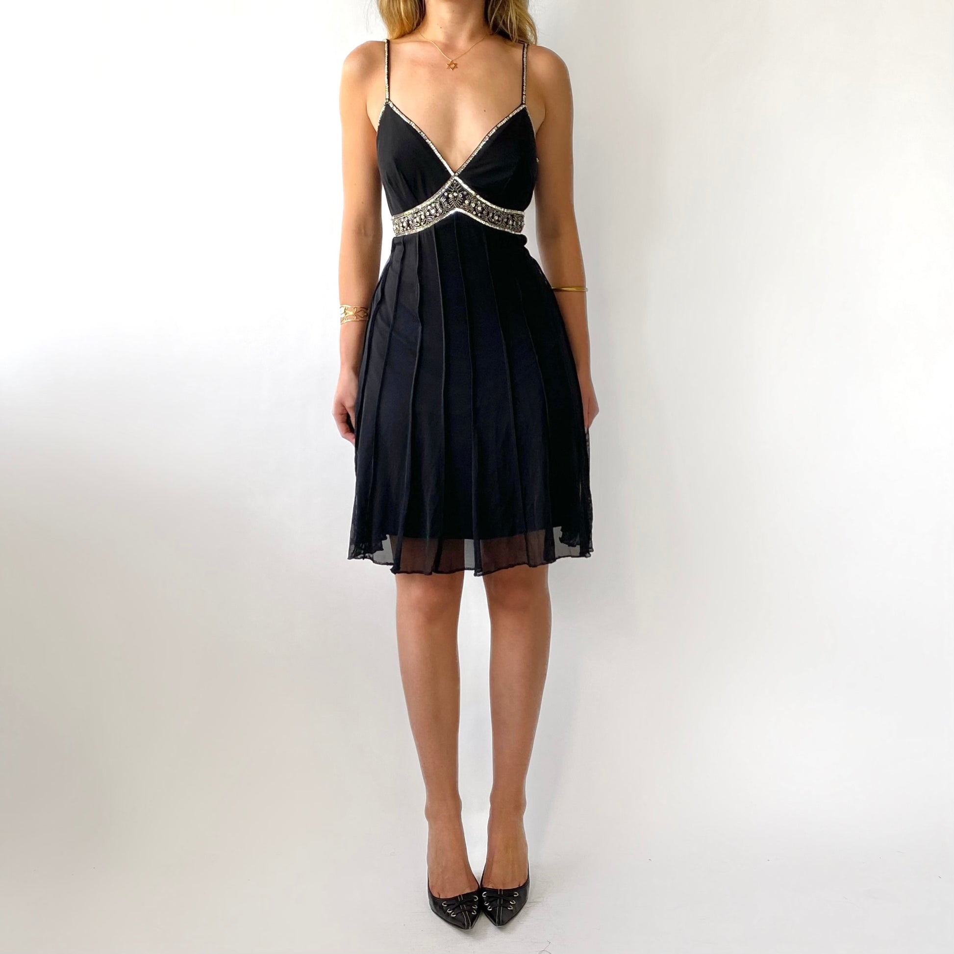 beaded mesh dress 00s Beaded Mesh Dress – Revailed
