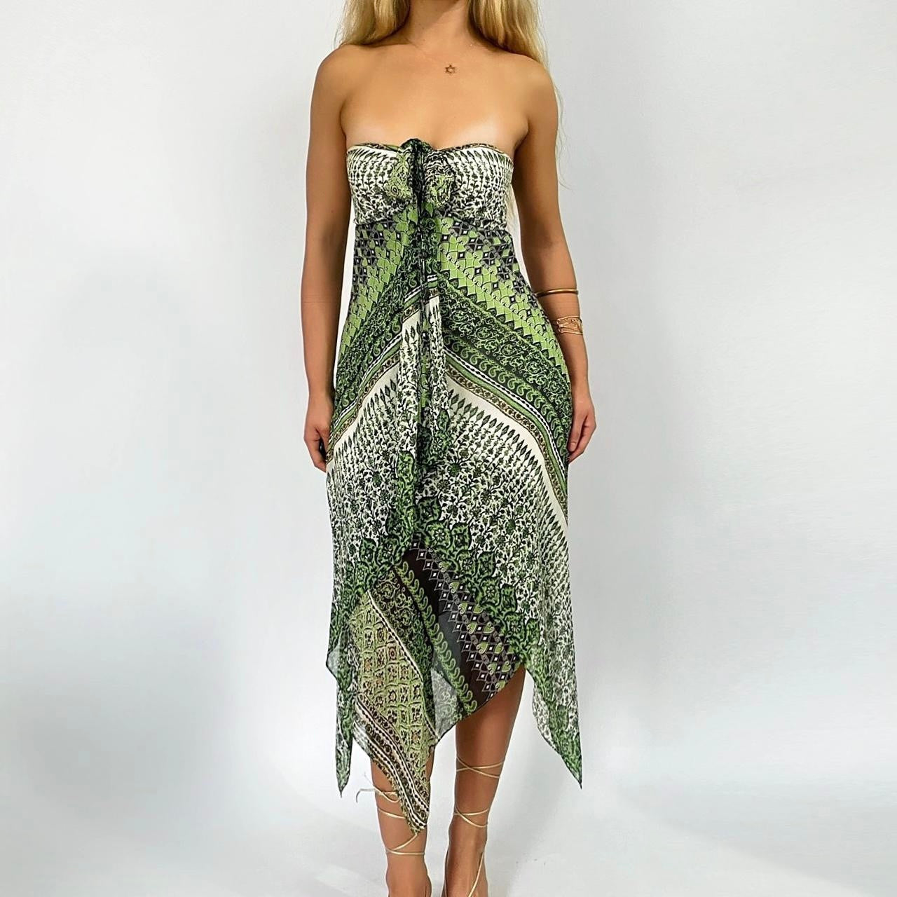 90’s Silk Handkerchief Dress