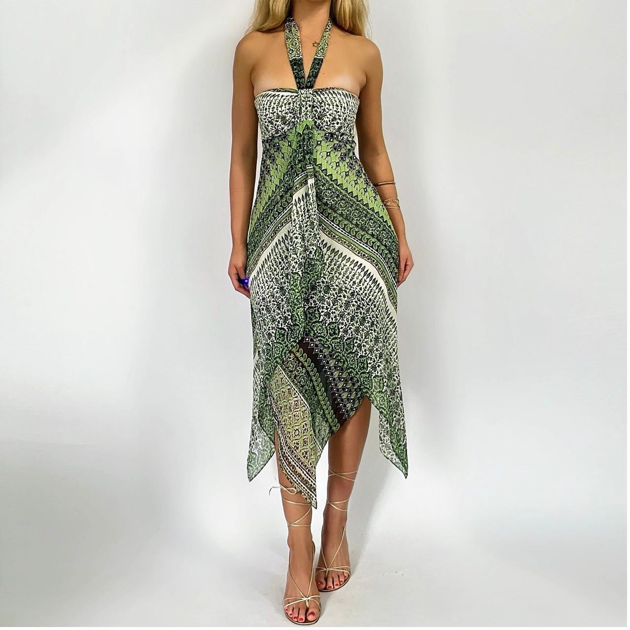 90’s Silk Handkerchief Dress