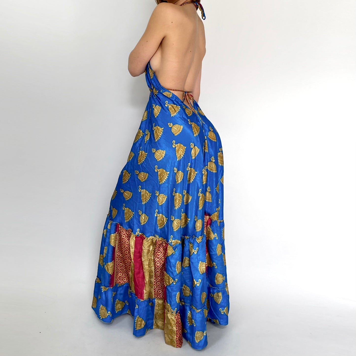 Blue Lotus Backless Maxi
