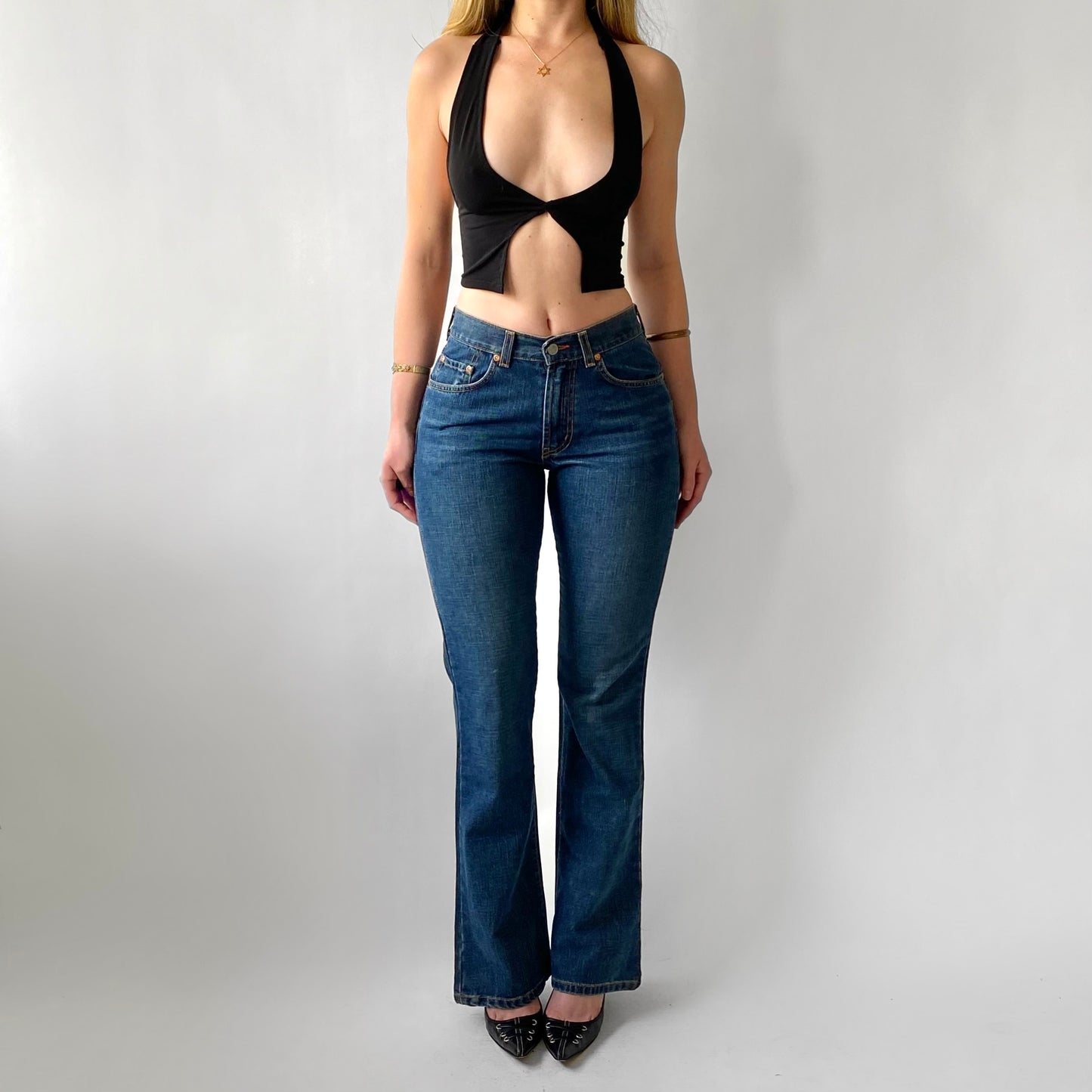 00s Lucky Brand Kick Flares