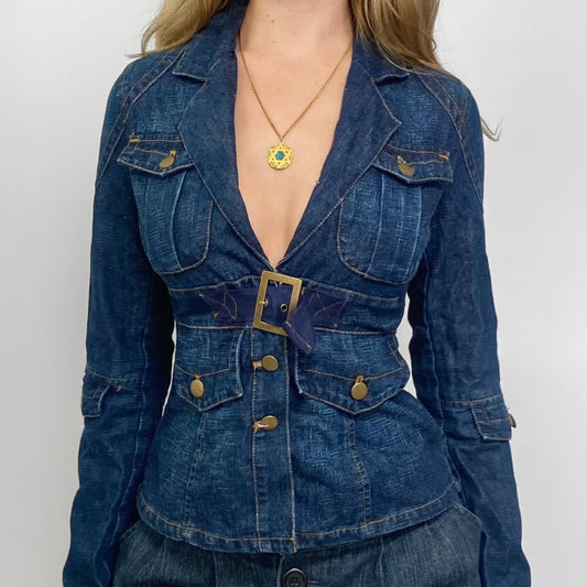 00s Denim Cargo Jacket