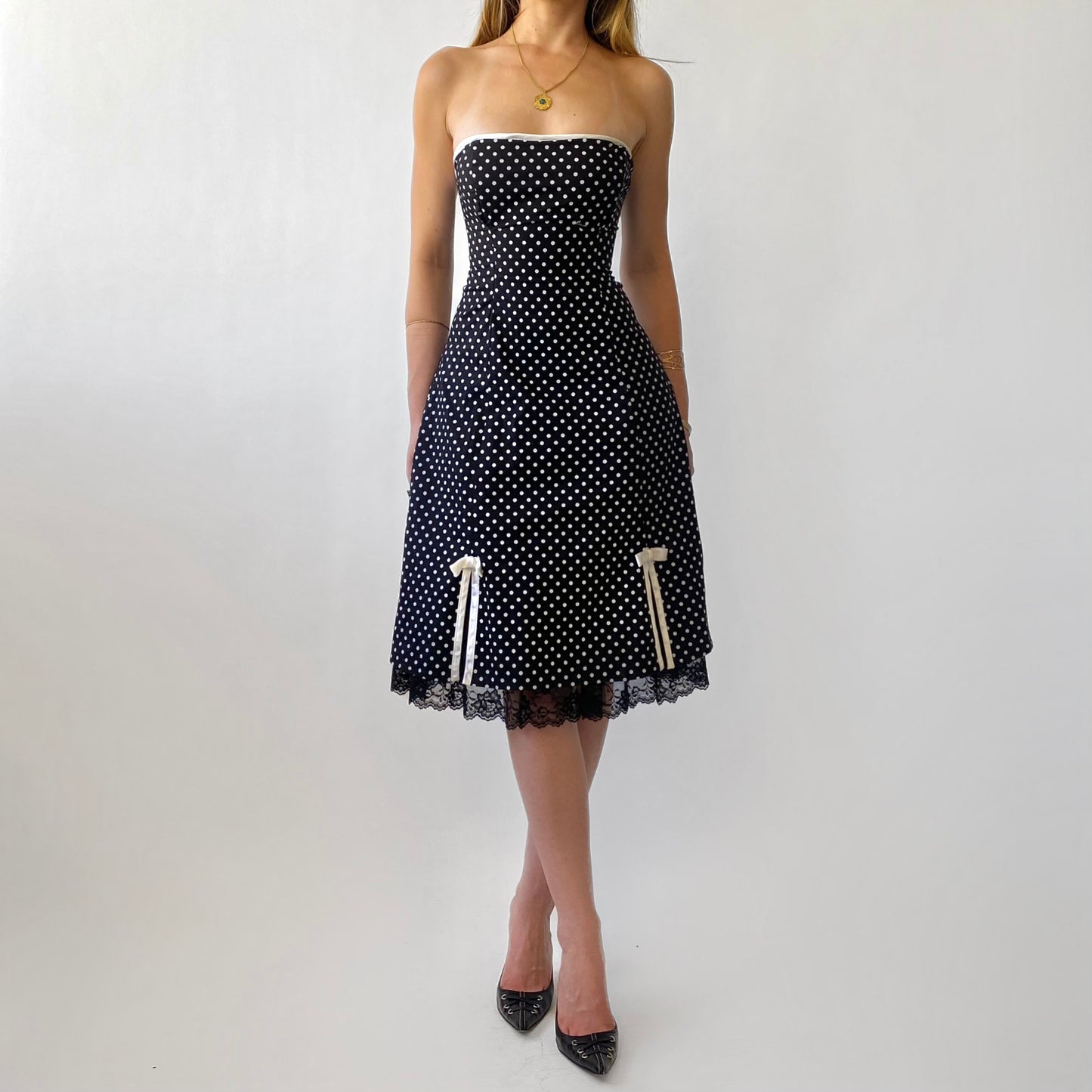 90’s Polka Dot Midi Dress