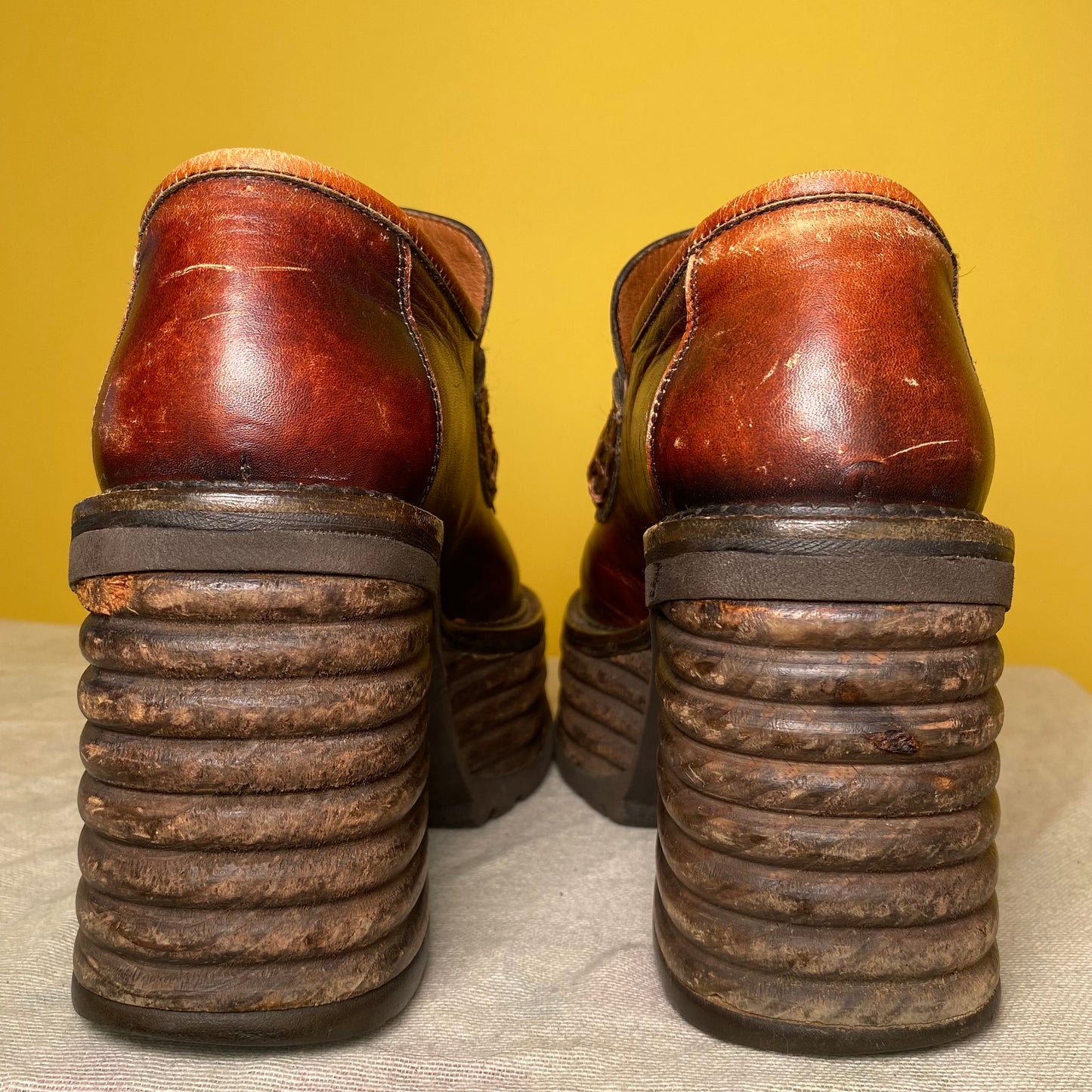 Vintage Buffalo London Platform Penny Loafers (7.5)