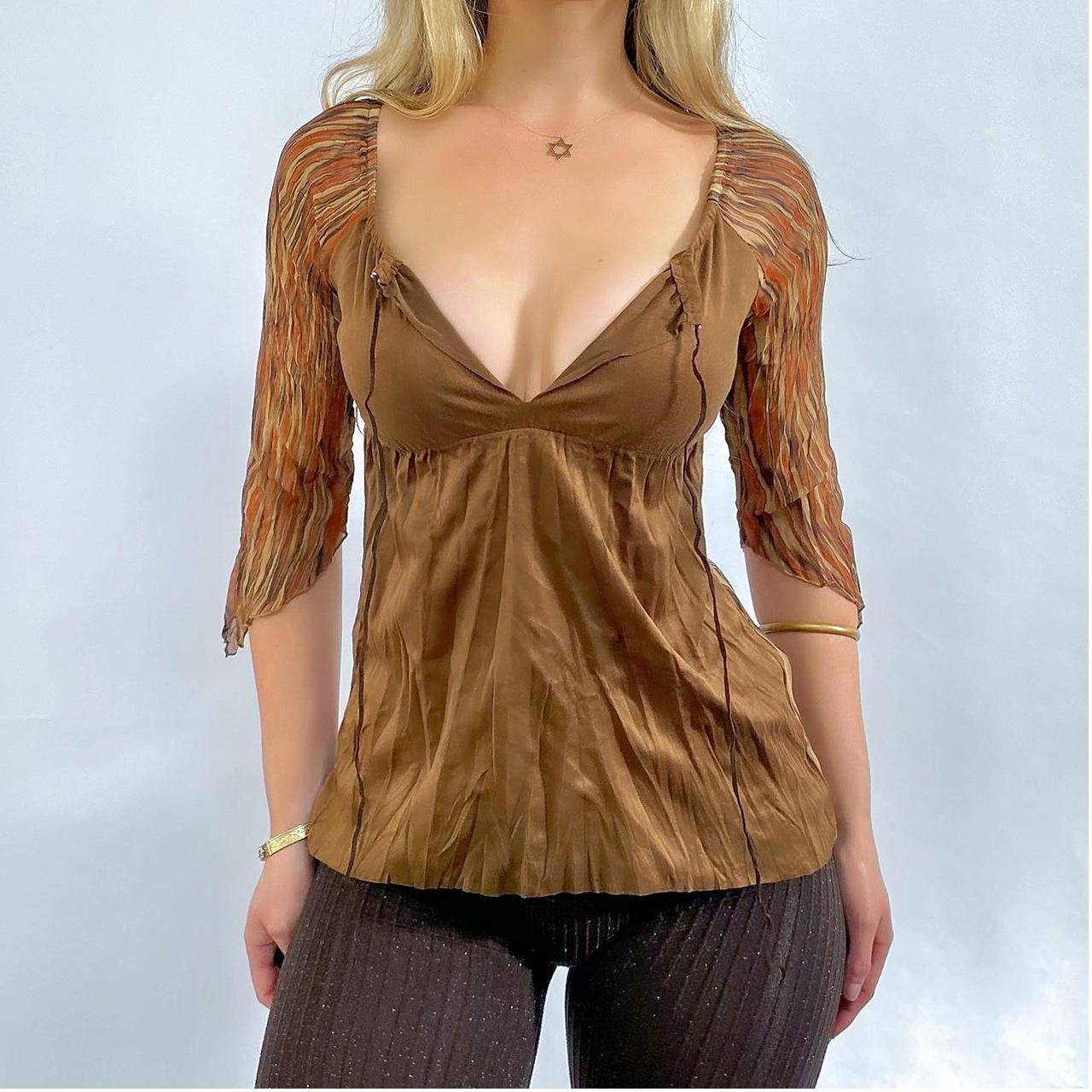 00s Boho Tie Top