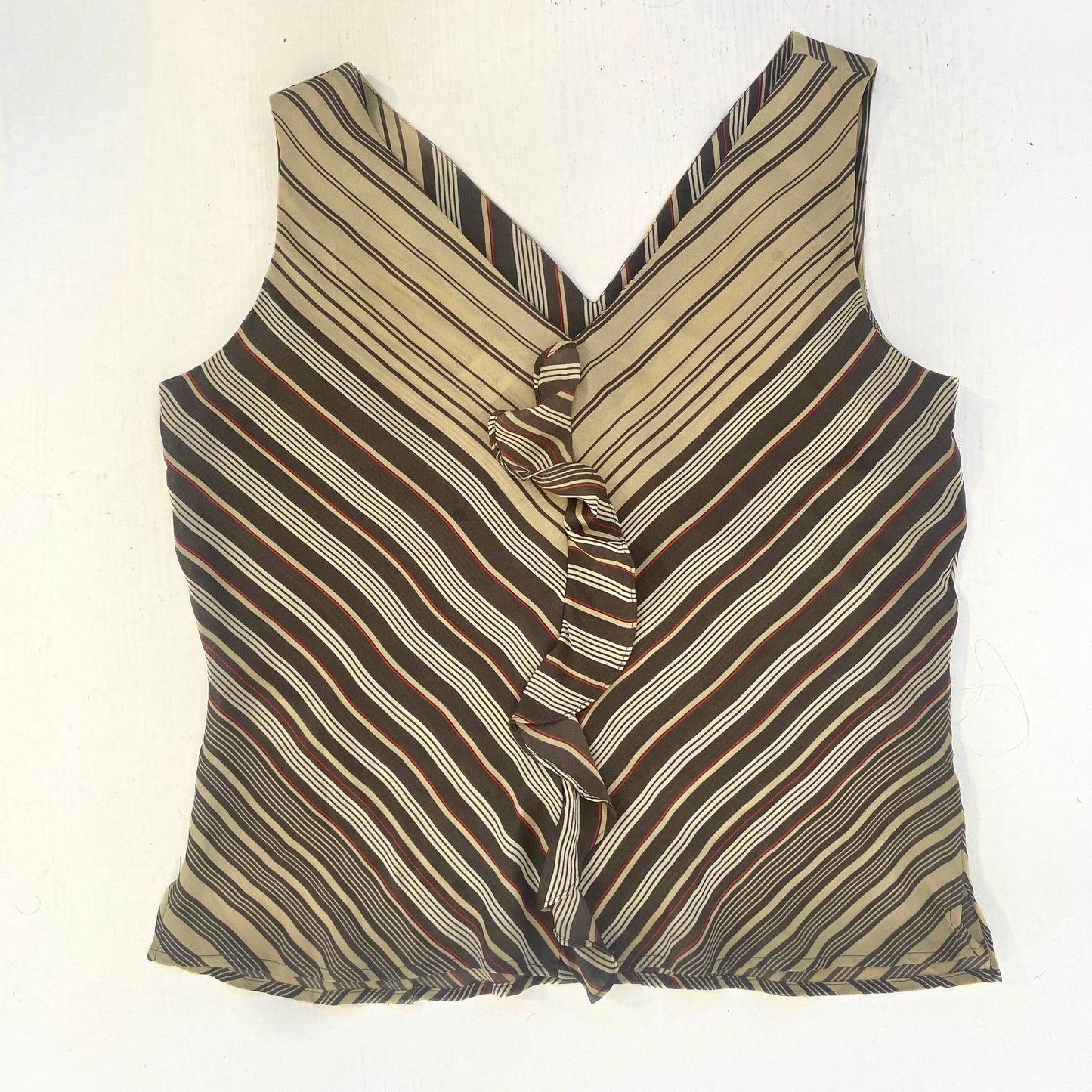 00s Silk Striped Top