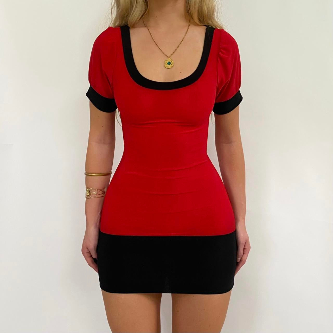 00s Red Backless Mini