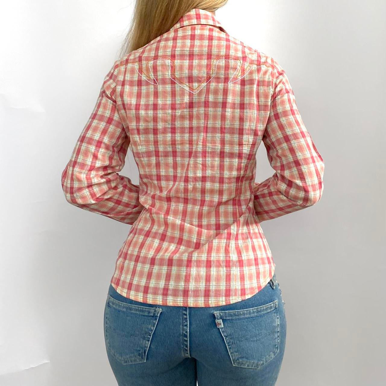 00s Gingham Button Up