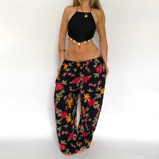 90’s Floral Linen Pants