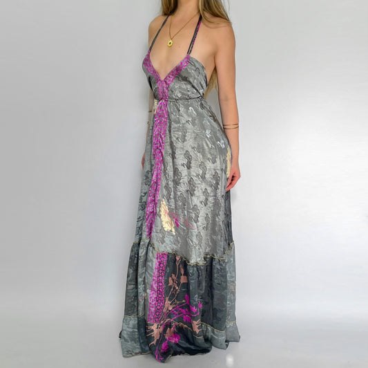 Twilight Bloom Backless Maxi