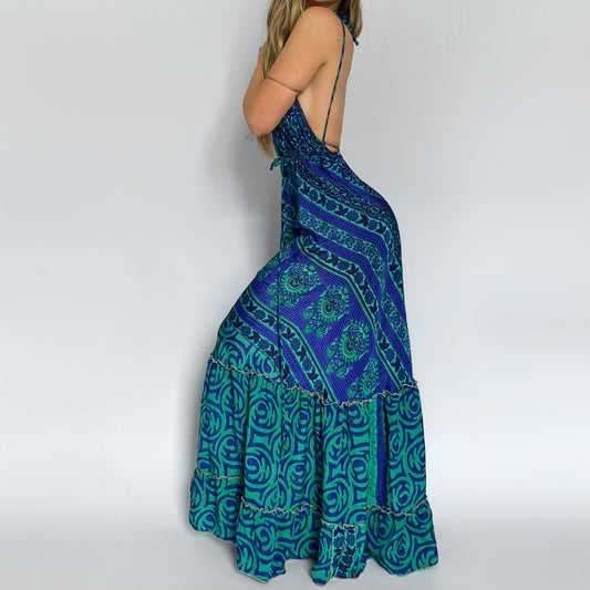 Midnight Tide Backless Maxi