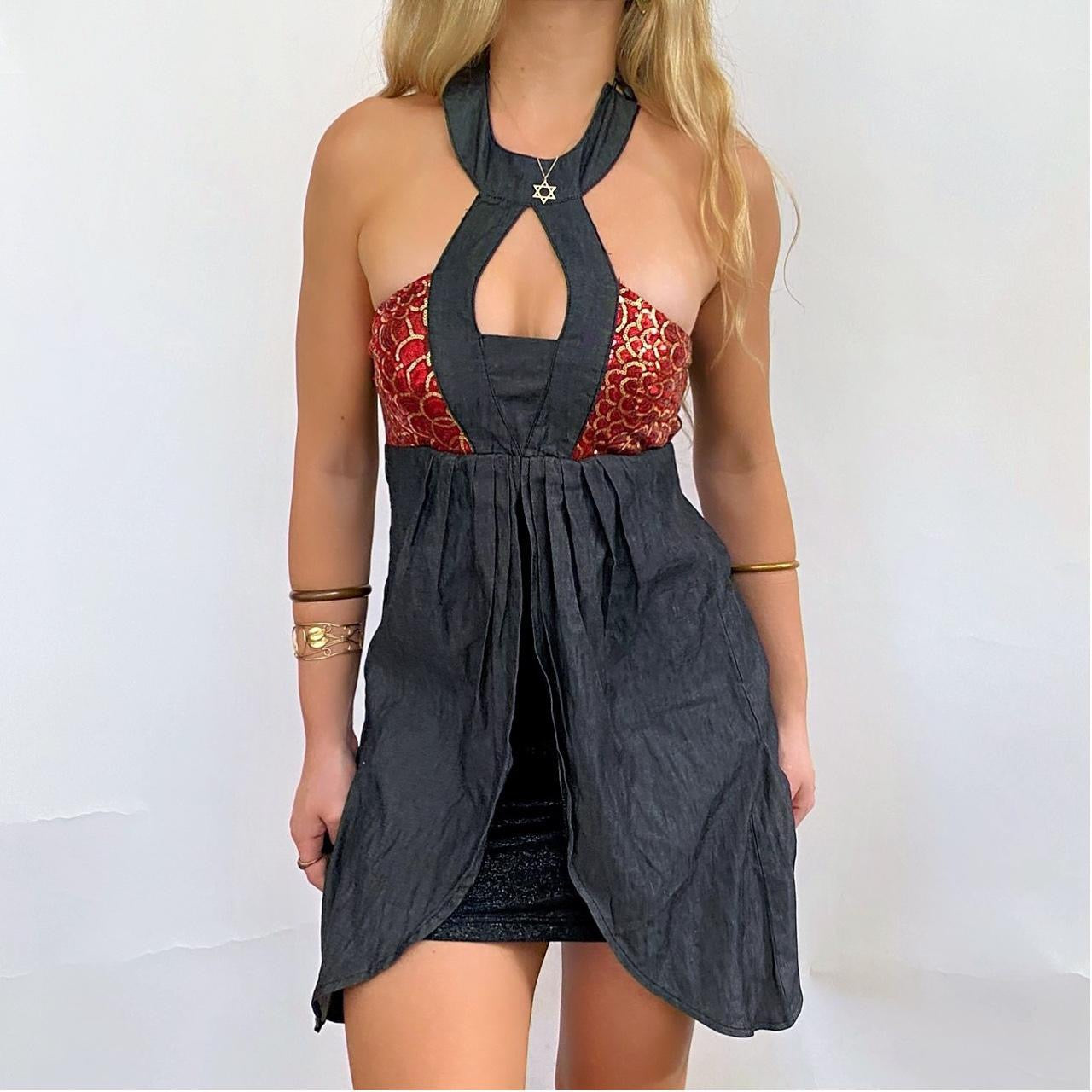 00s Sequin Layered Mini dress