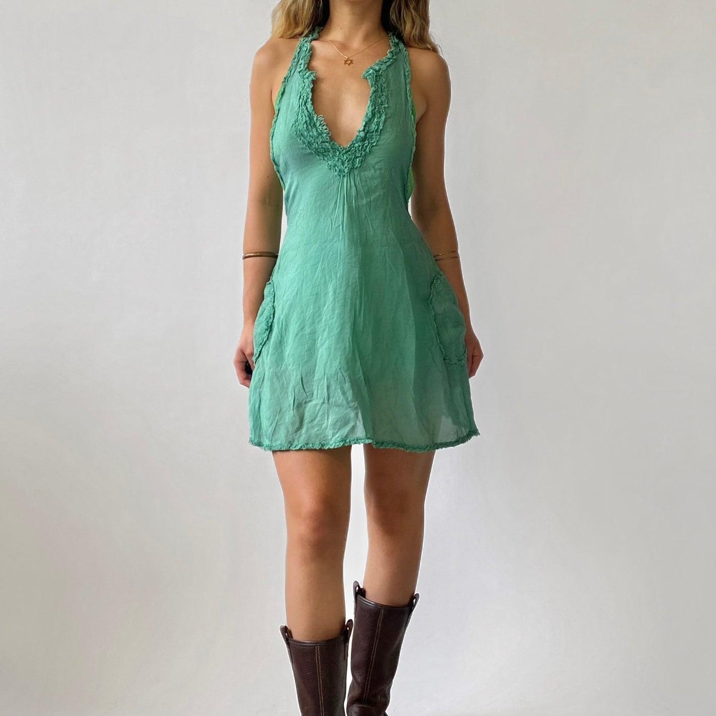 00s Gauzy Babydoll Dress