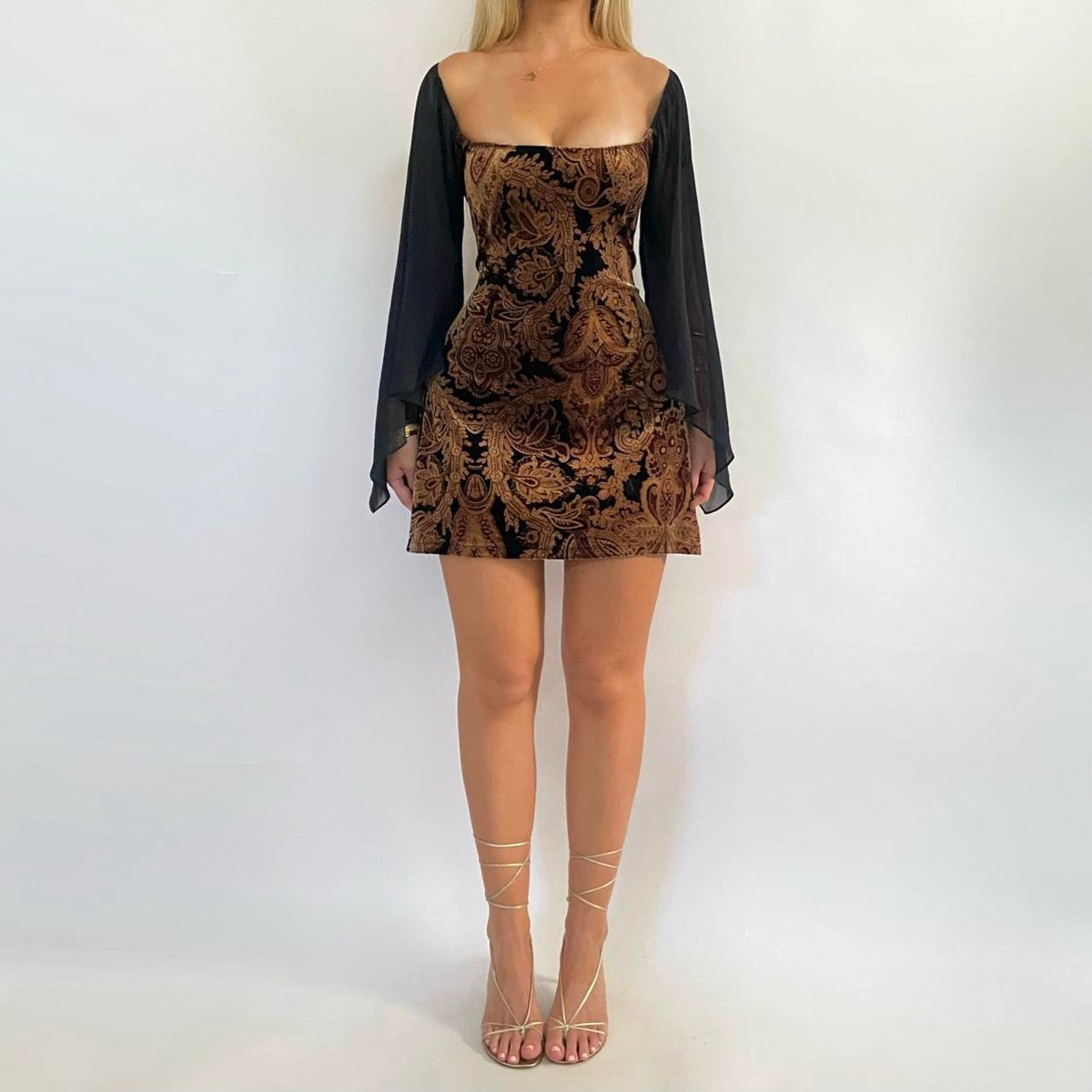 00s Paisley Corset Mini