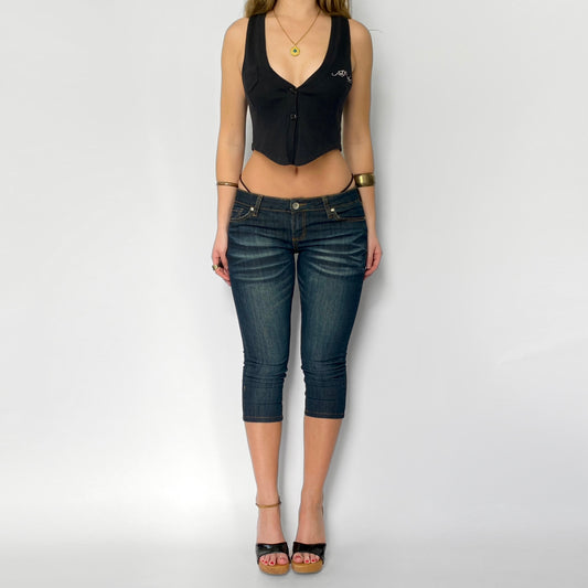 00s Dark Wash Capris