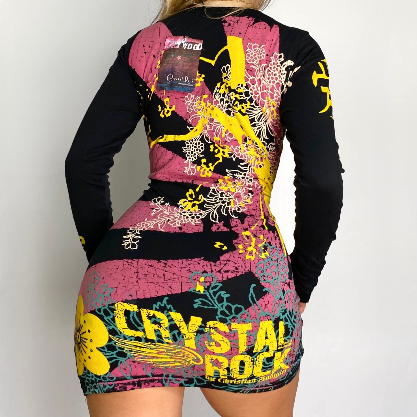 2000s Christian Audigier Rising Sun Dress